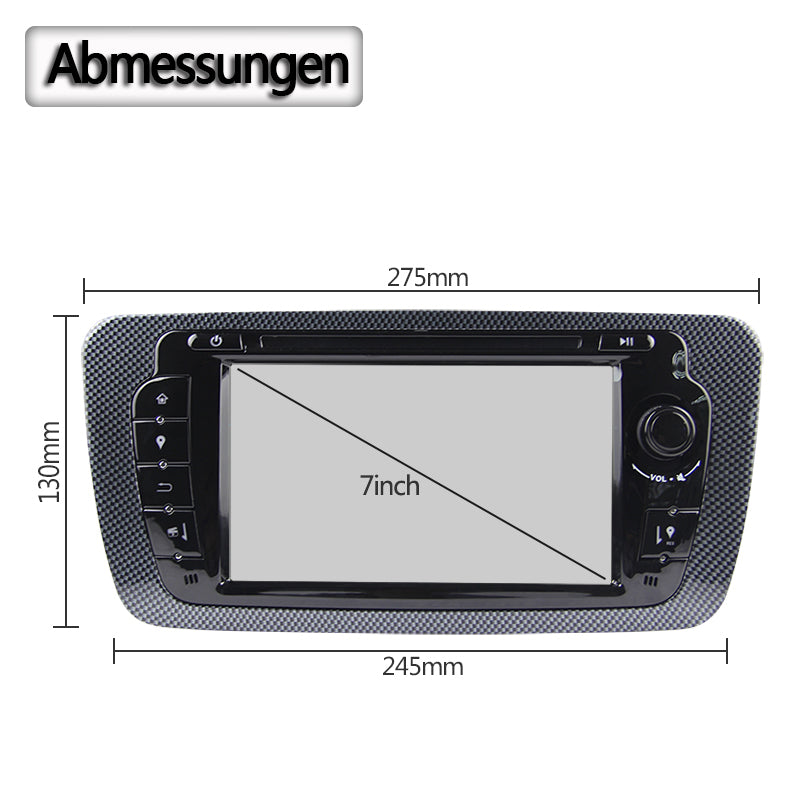 Android Autoradio für SEAT Ibiza 2009-2013 mit WLAN, Navigation und Bluetooth
