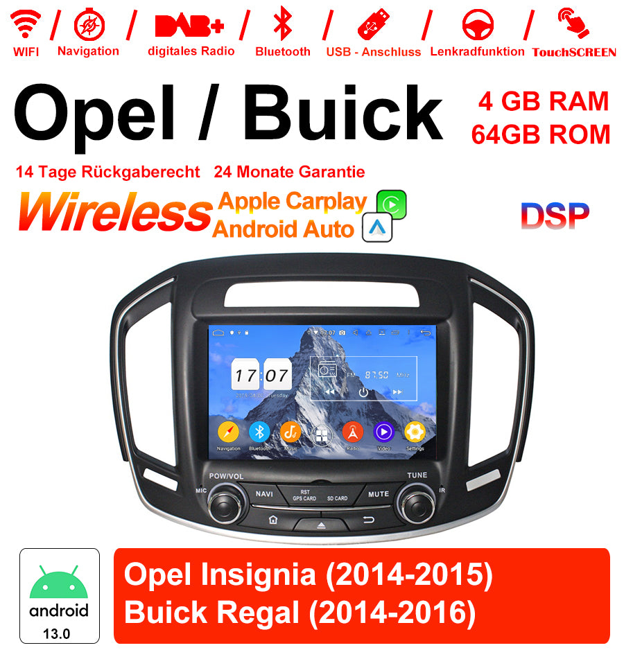 Android Autoradio für Opel Insignia 2014-2015 mit Wireless CarPlay & Android Auto