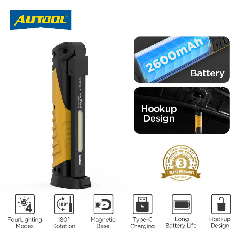 Autool SL820 magna tic base wiederauf ladbare arbeits leuchte faltbare taschenlampe standby arbeit 12h mit...