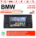 Android Autoradio für BMW 5er E39, X5 E53 und M5 E39 1996-2007 mit Wireless CarPlay, Android Auto & DAB+