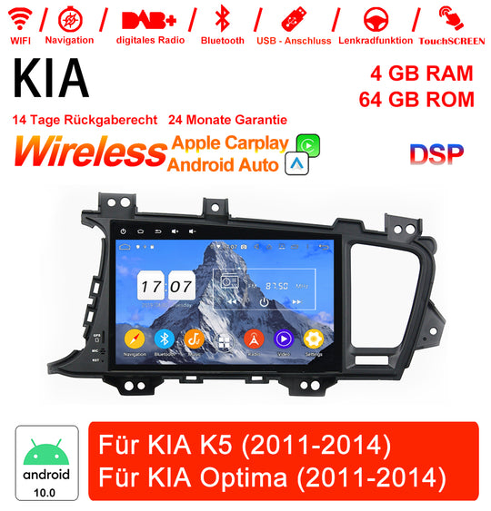 Android Autoradio für Kia Optima (K5) 2011–2014 mit Wireless CarPlay & Android Auto