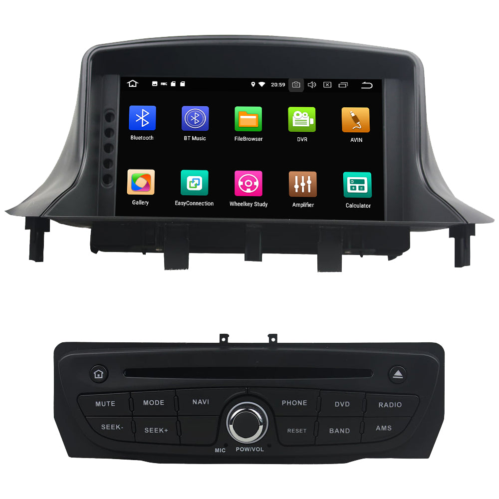 Android Autoradio für Renault Megane III und Fluence 2009–2016 mit Wireless CarPlay & Android Auto