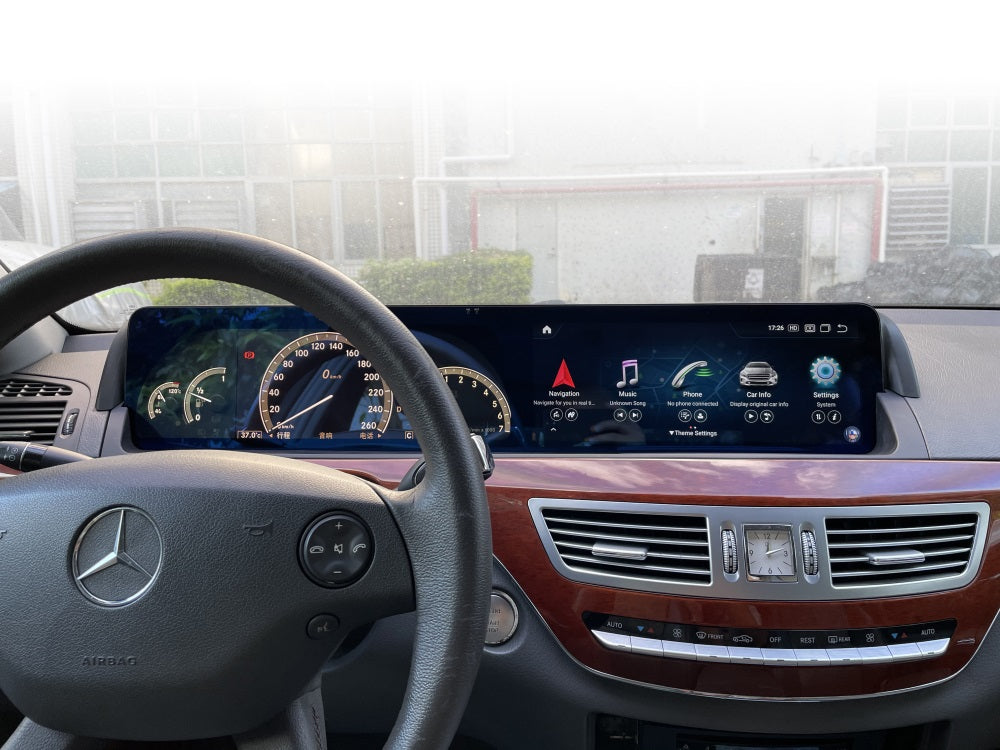 Android Autoradio für Mercedes Benz S-Klasse W221 2006-2013 mit Wireless CarPlay, Android Auto & DAB+