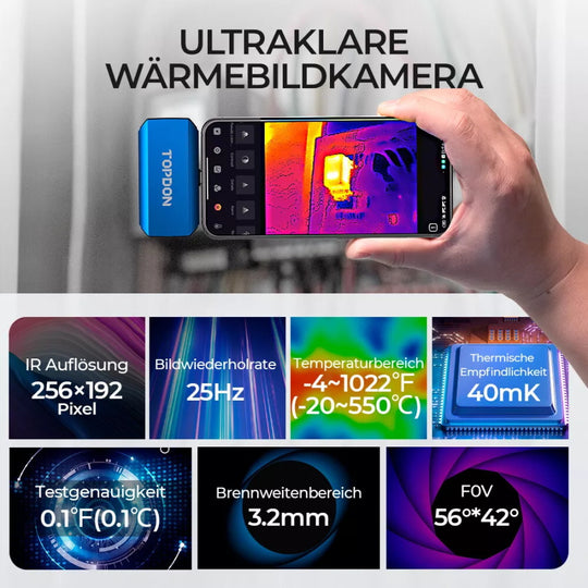 TOPDON TC001 Plus Wärmebildkamera