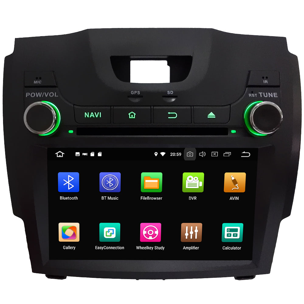 Android Autoradio für Isuzu D-Max MU-X und Chevrolet S10/Colorado/Trailblazer 2012-2017 mit Wireless CarPlay & Android Auto