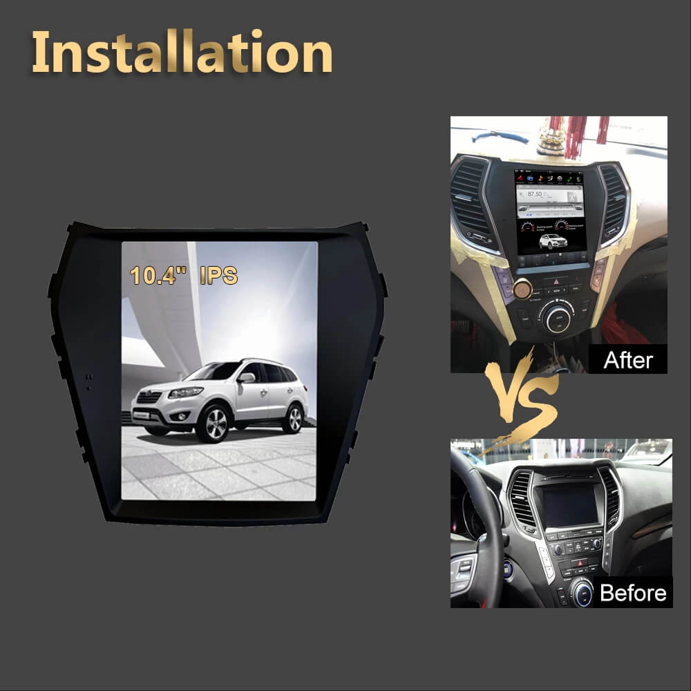 Android Autoradio für Hyundai Santa Fe (IX45) 2013–2021 mit Wireless CarPlay & Android Auto