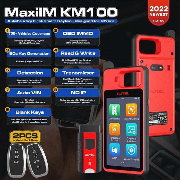 Autel KM100E IMMO- und Schlüsselprogrammiergerät