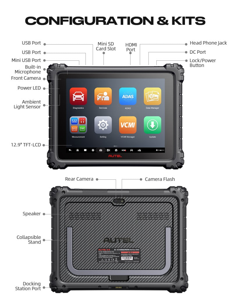 Autel MaxiSys Ultra OBD2 Diagnosegerät für Fahrzeugsysteme