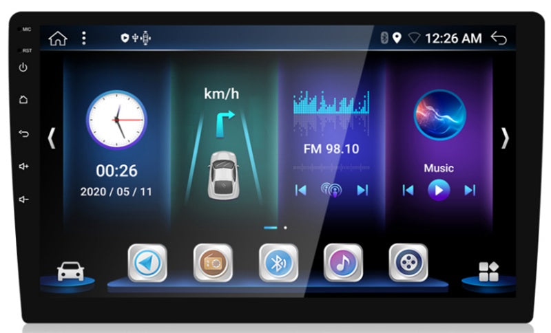 Android Autoradio für Universal 10.1 Zoll mit Wireless CarPlay & Android Auto