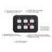 12V-24V LED 6 Gang Schalttafel 600W-1200W Schaltung Steuerrelais System Box Slim Touch Bedienfeld für Boot Jeep UTV Caravan