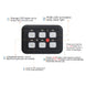 12V-24V LED 6 Gang Schalttafel 600W-1200W Schaltung Steuerrelais System Box Slim Touch Bedienfeld für Boot Jeep UTV Caravan