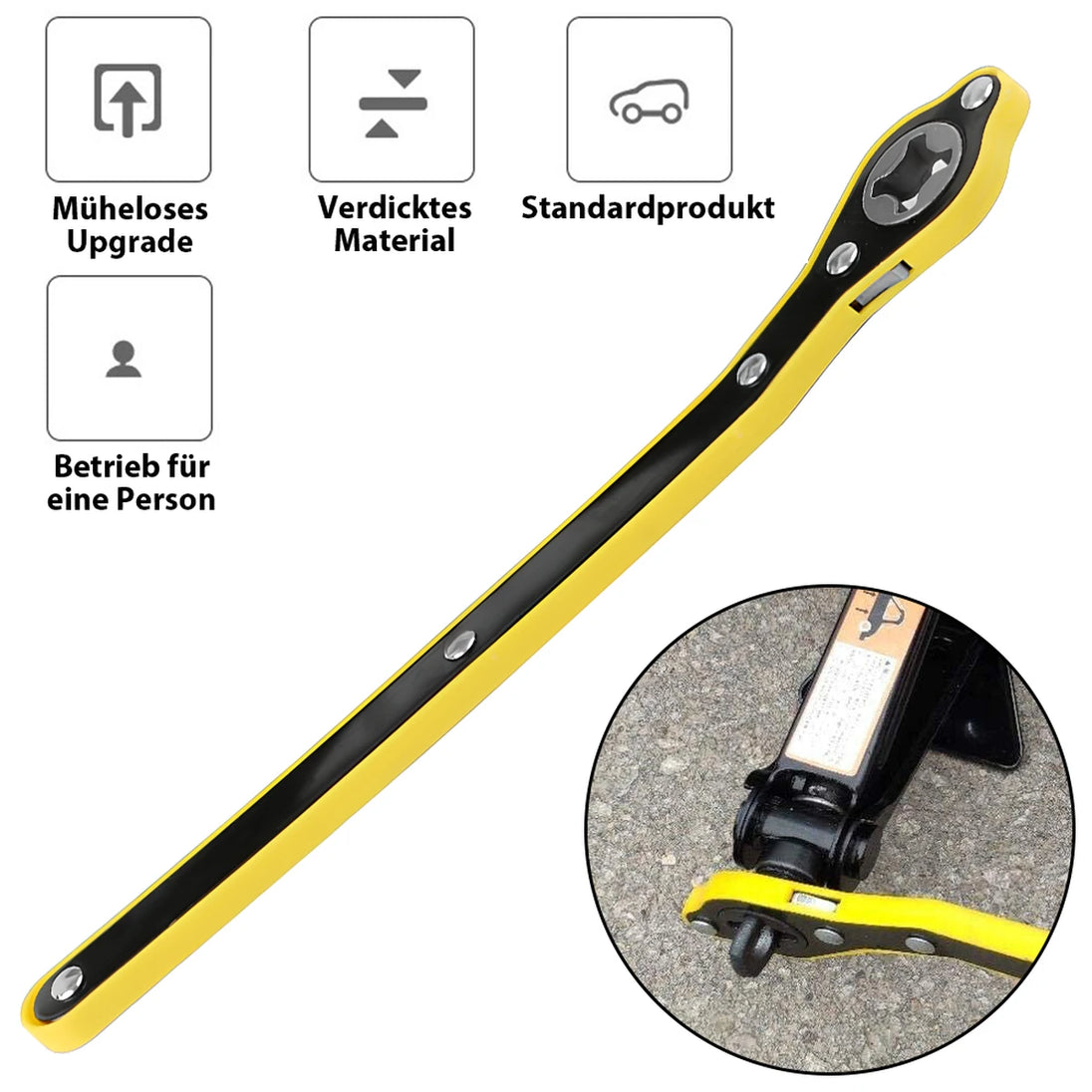 3T Auto-Scherenheber, automatischer Notfall-Kurbelliftständer für SUV-Fahrzeuge