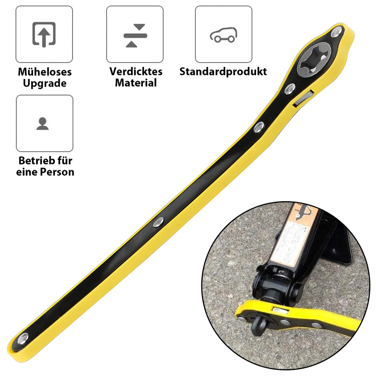 3T Auto-Scherenheber, automatischer Notfall-Kurbelliftständer für SUV-Fahrzeuge