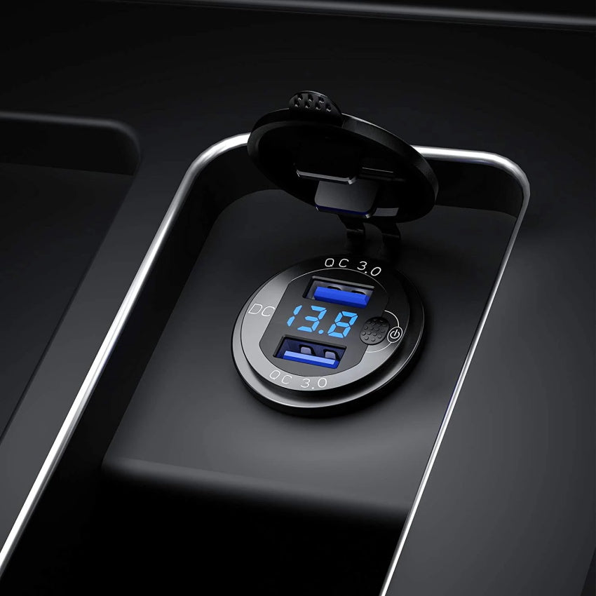 Quick Charge 36W Motorrad Dual USB Ladegerät