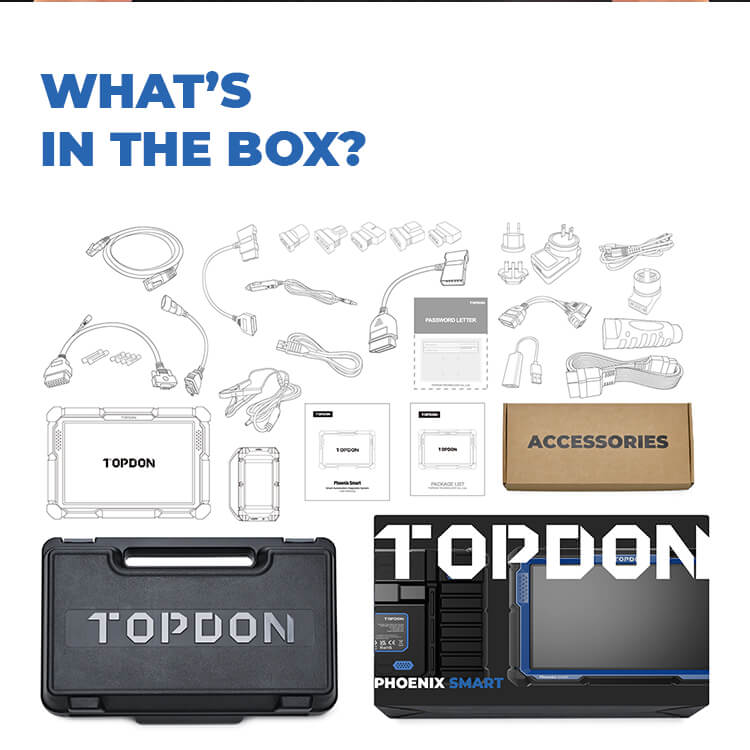 TOPDON Phoenix Smart OBD2 Diagnosegerät für Fahrzeugsysteme