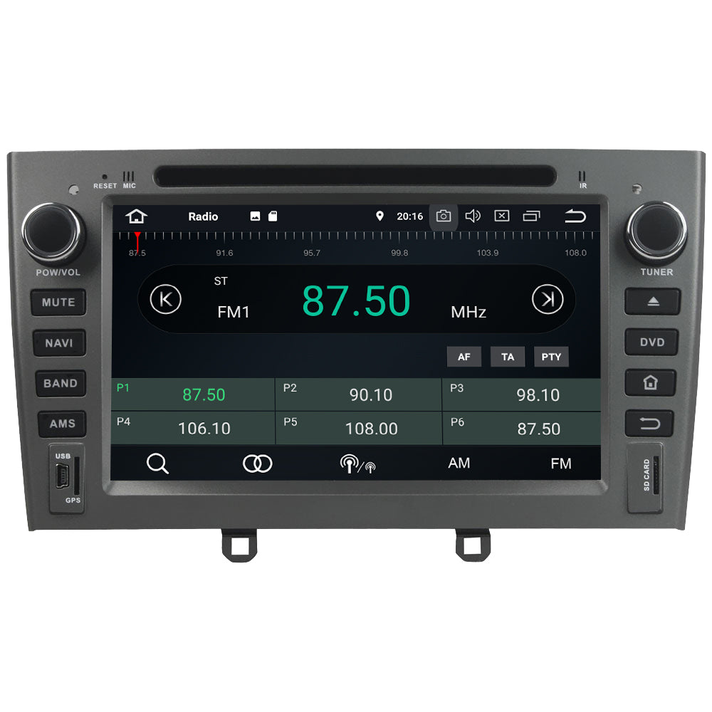 Android Autoradio für Peugeot 308, 308SW und 408 (2007-2011) mit Wireless CarPlay & Android Auto
