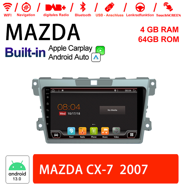 Android Autoradio für Mazda CX-7 2007 mit Wireless CarPlay & Android Auto