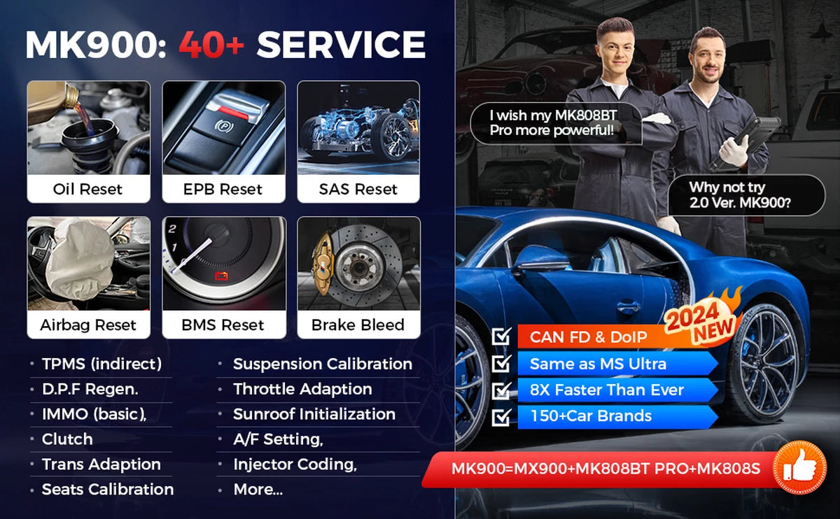 Autel MX900 OBD2 Diagnosegerät für Fahrzeugsysteme