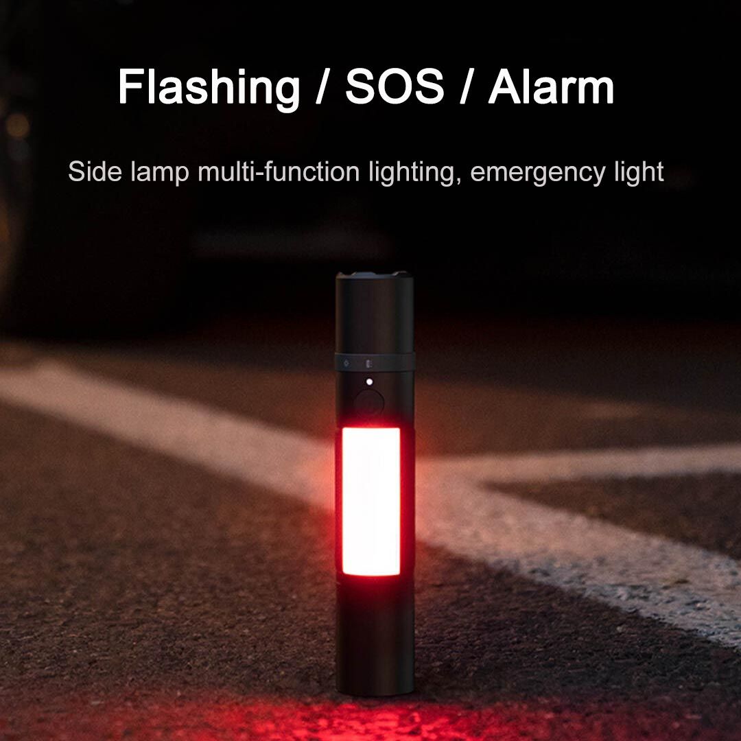 Xiaomi Mijia Multifunktions-LED-Taschenlampe – Notfallwerkzeug für Autos mit Fensterbrecher und Sicherheitsgurtschneider