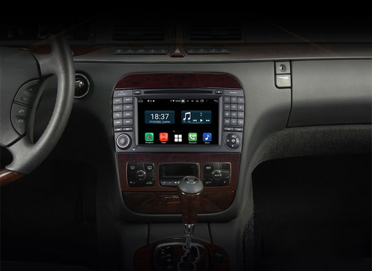 Android Autoradio für Mercedes Benz S-Klasse W220 1998-2005 mit Wireless CarPlay, Android Auto & DAB+