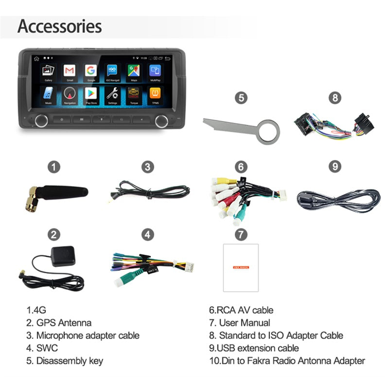 Android Autoradio für BMW 3er E46 1998-2006 mit Wireless CarPlay, Android Auto & DAB+