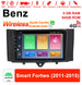 Android Autoradio für Mercedes Benz Smart 2011-2015 mit Wireless CarPlay, Android Auto & DAB+