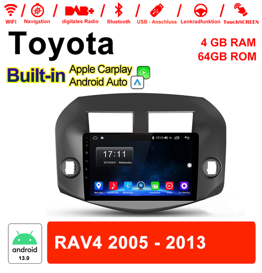 Android Autoradio für Toyota RAV4 2005-2013 mit Wireless CarPlay & Android Auto