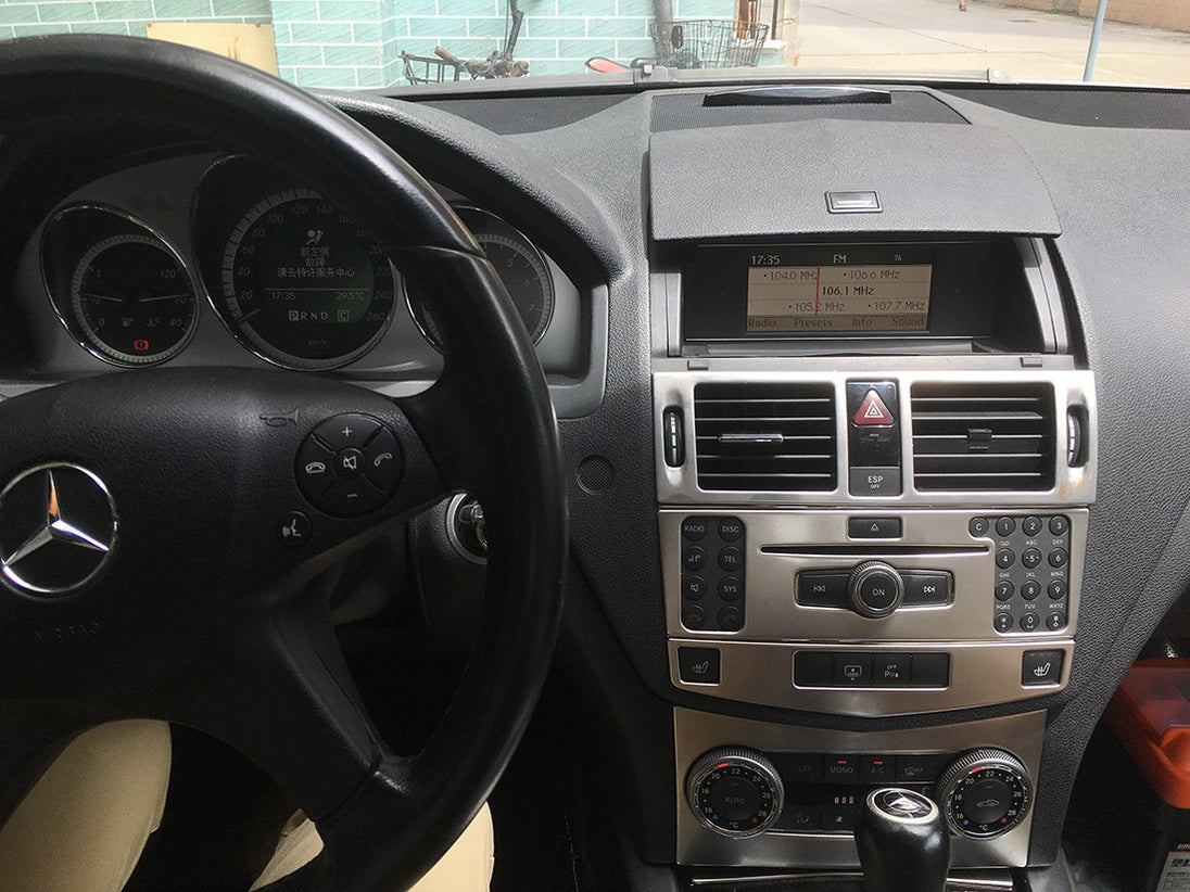 Android Autoradio für Mercedes Benz C-Klasse W204 2008-2010 mit Wireless CarPlay, Android Auto & DAB+