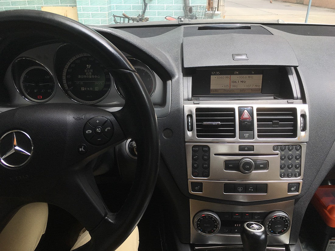 Android Autoradio für Mercedes Benz C-Klasse W204 2008-2010 mit Wireless CarPlay, Android Auto & DAB+