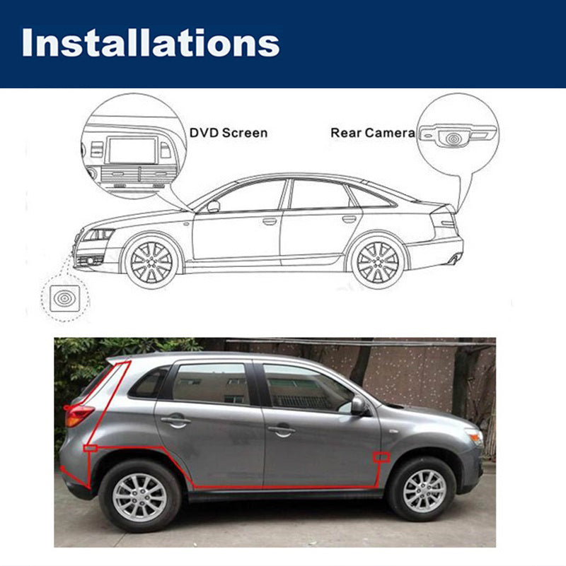 HD CCD Nachtsicht Rückfahrkamera für Hyundai Tucson JM 2004-2010