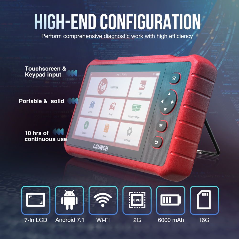 LAUNCH X431 CRP909X OBD2 Diagnosegerät für Fahrzeugsysteme