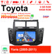 Android Autoradio für Toyota Yaris 2005-2011 mit Wireless CarPlay & Android Auto