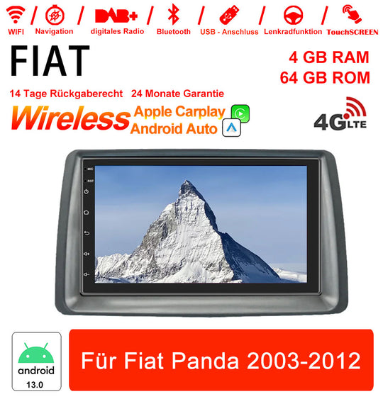Android Autoradio für Fiat Panda 2003-2012 mit integriertem CarPlay & Android Auto