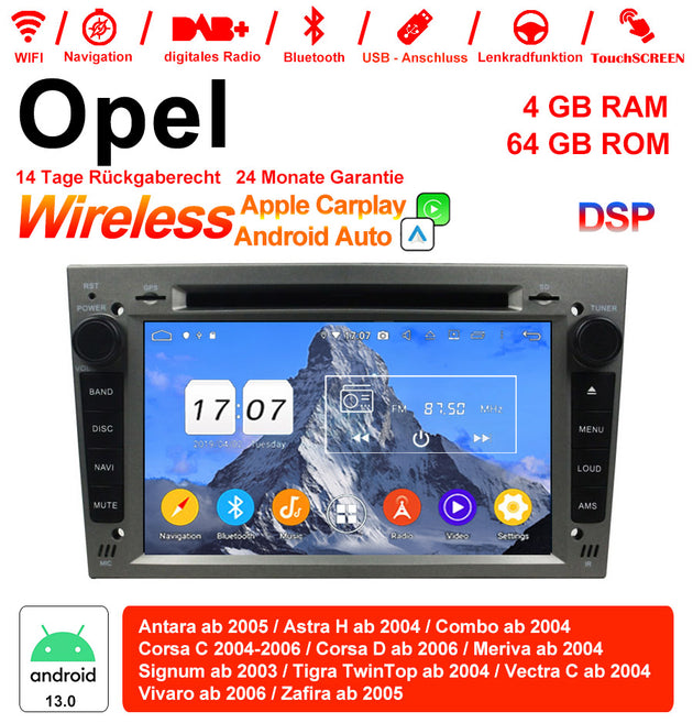 Android Autoradio für Opel Astra, Antara, Corsa, Vectra, Zafira, Meriva mit Wireless CarPlay & Android Auto