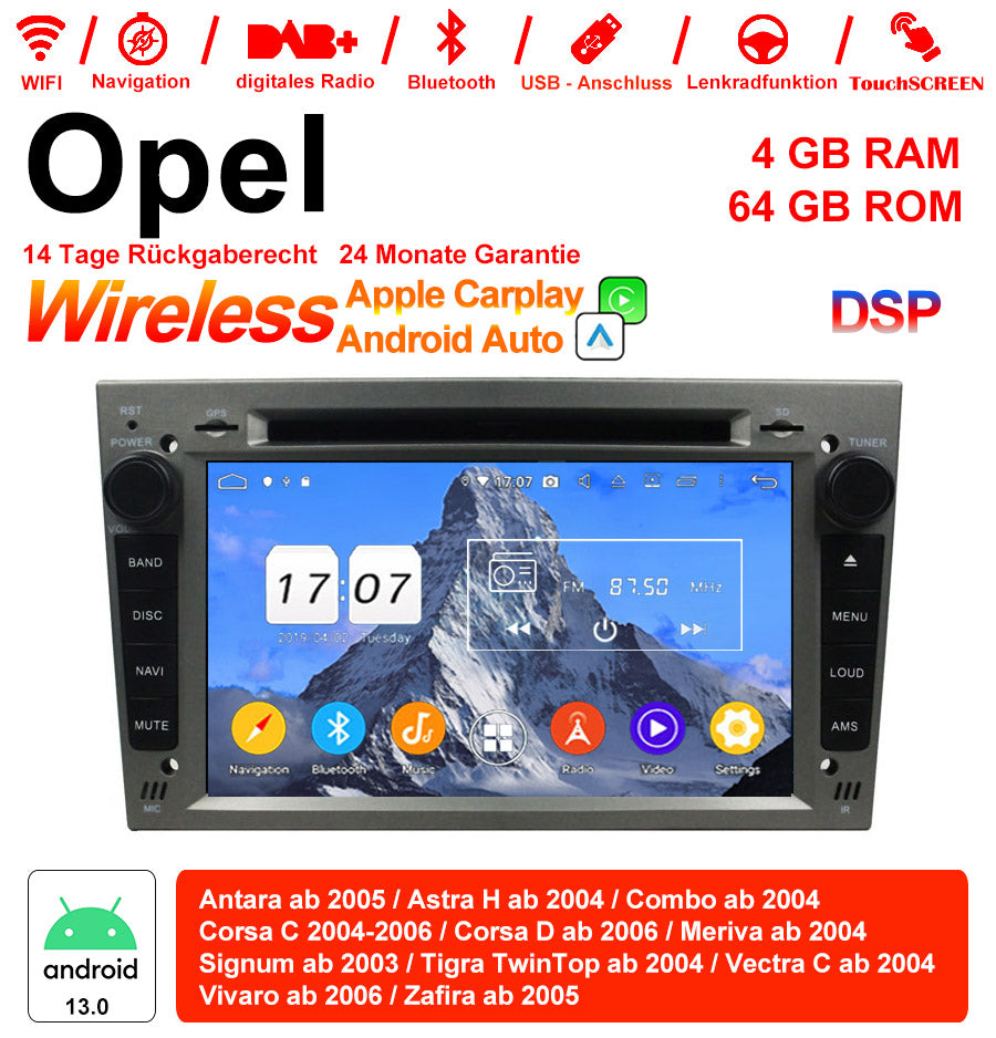 Android Autoradio für Opel Astra, Antara, Corsa, Vectra, Zafira, Meriva mit Wireless CarPlay & Android Auto