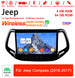 Android Autoradio für Jeep Compass 2016-2017 mit Wireless CarPlay & Android Auto