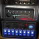 8 Gang Wipp schalter Panel Leistungs schalter überlast geschütztes Voltmeter 12V 24V DC USB Ladegerät Port RV Auto Boot Marine blau LED