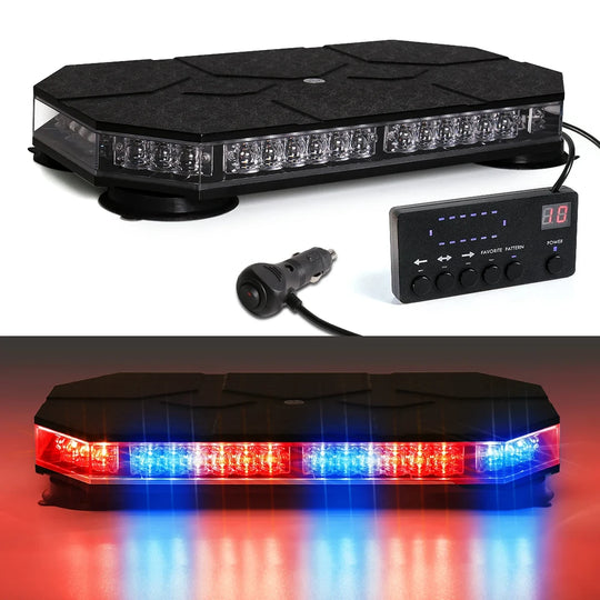 Auto-Warnleuchte, 42 LEDs, Dachoberteil, Strobe mit Controller für LKW, Krankenwagen, Schneepflug