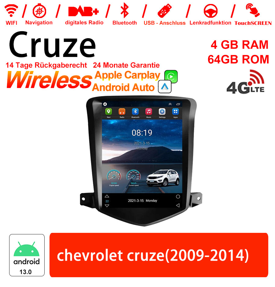 Android Autoradio für Chevrolet Cruze 2009-2014 mit Wireless CarPlay & Android Auto