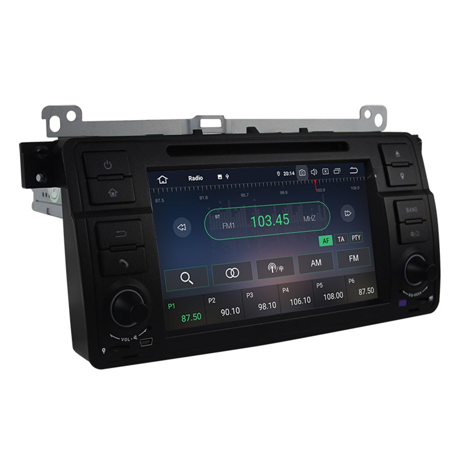 Android Autoradio für BMW 3er E46 und M3 E46 1998-2006 mit Wireless CarPlay, Android Auto & DAB+