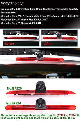 Bremsleuchten-Rückfahrkamera für Mercedes-Benz Vito, V-Klasse, V260L (2016, 2017, 2018, 2020)