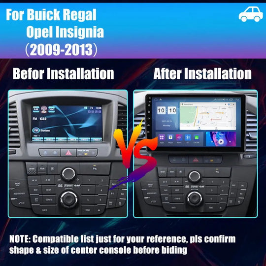Android Autoradio für Buick Regal / Opel Insignia (2009–2013) mit Wireless CarPlay & Android Auto