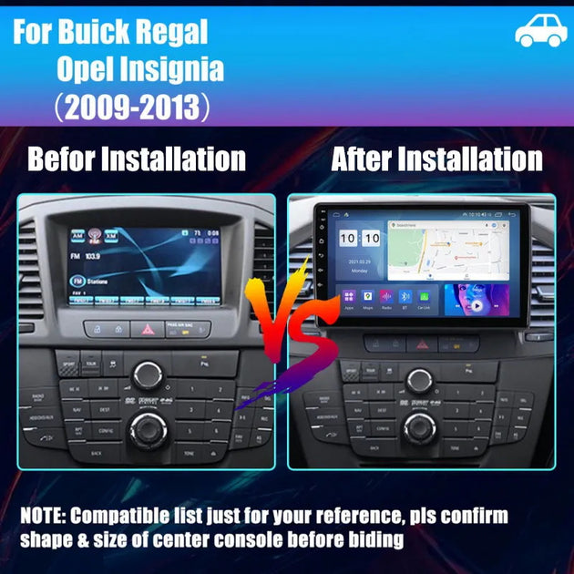 Android Autoradio für Buick Regal / Opel Insignia (2009–2013) mit Wireless CarPlay & Android Auto