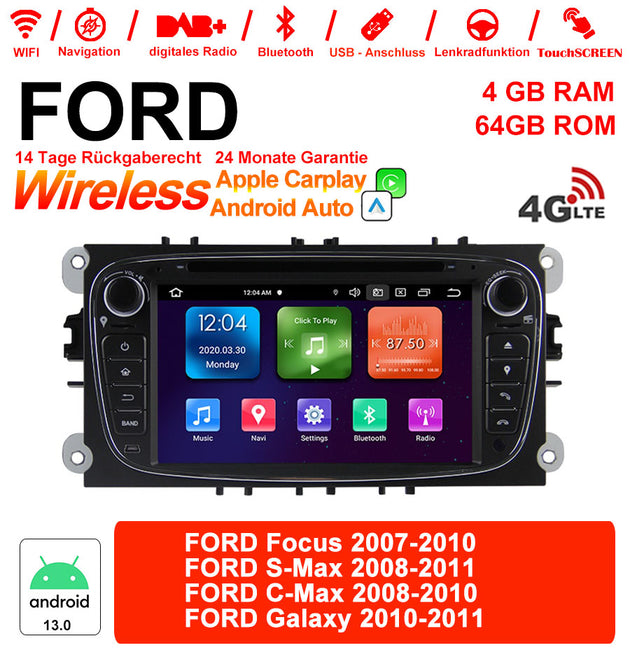 Android Autoradio für Ford Focus (2007–2010) mit Wireless CarPlay & Android Auto
