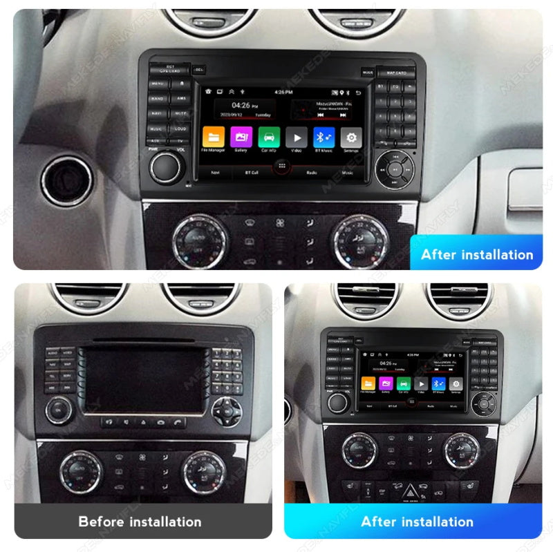 Android Autoradio für Mercedes Benz ML W164 und GL X164 2005-2012 mit Wireless CarPlay, Android Auto & DAB+