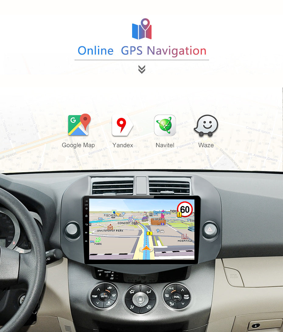 Android Autoradio für Toyota RAV4 2005-2013 mit Wireless CarPlay & Android Auto
