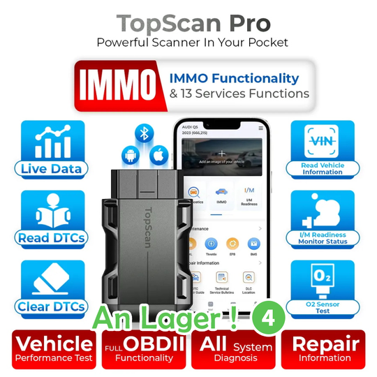 TOPDON Topscan Pro OBD2 Diagnosegerät für Fahrzeugsysteme