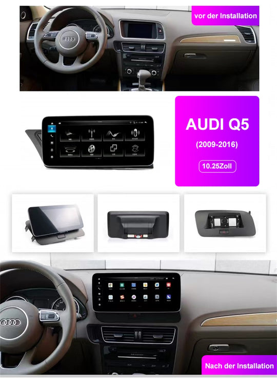 Android Autoradio für Audi Q5 (2009-2016) mit Wireless CarPlay & Android Auto