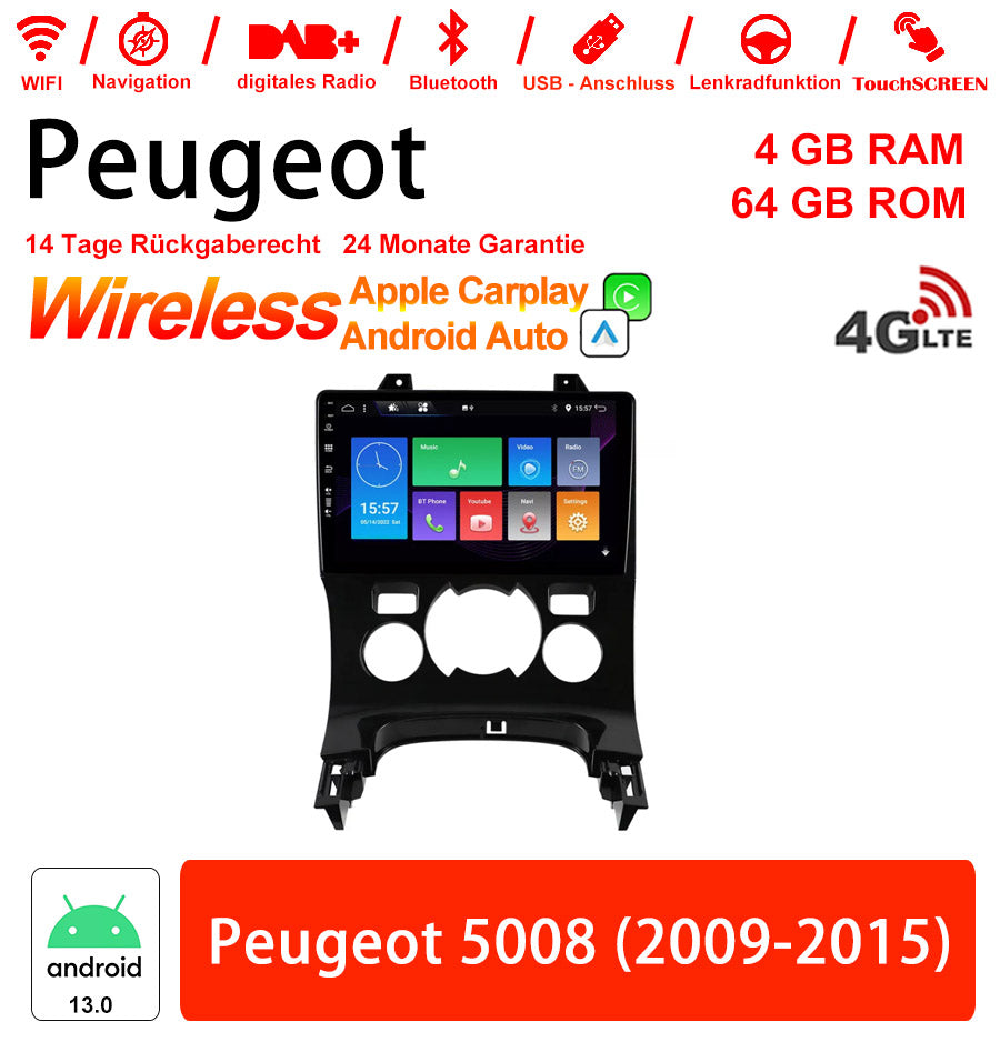 Android Autoradio für Peugeot 5008 (2009-2015) mit Wireless CarPlay & Android Auto