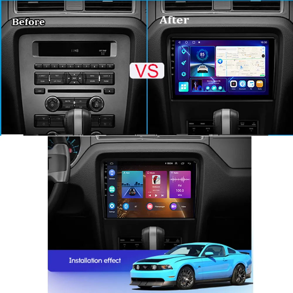 Android Autoradio für Ford Mustang 2010-2013 mit Wireless CarPlay & Android Auto